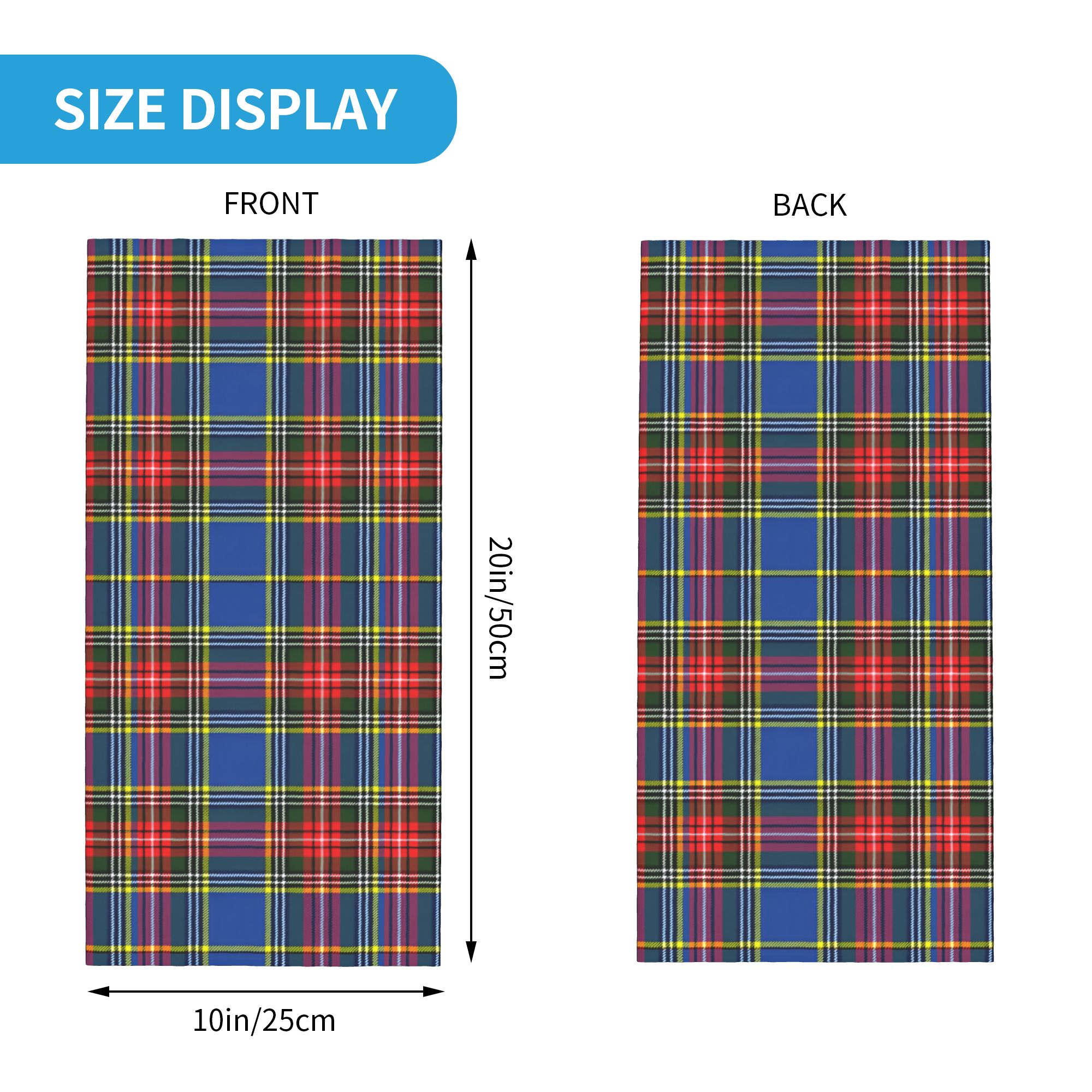 Custom Royal Tartan Plaid Wint - Neck Warmer Tube 리뷰 및 가격