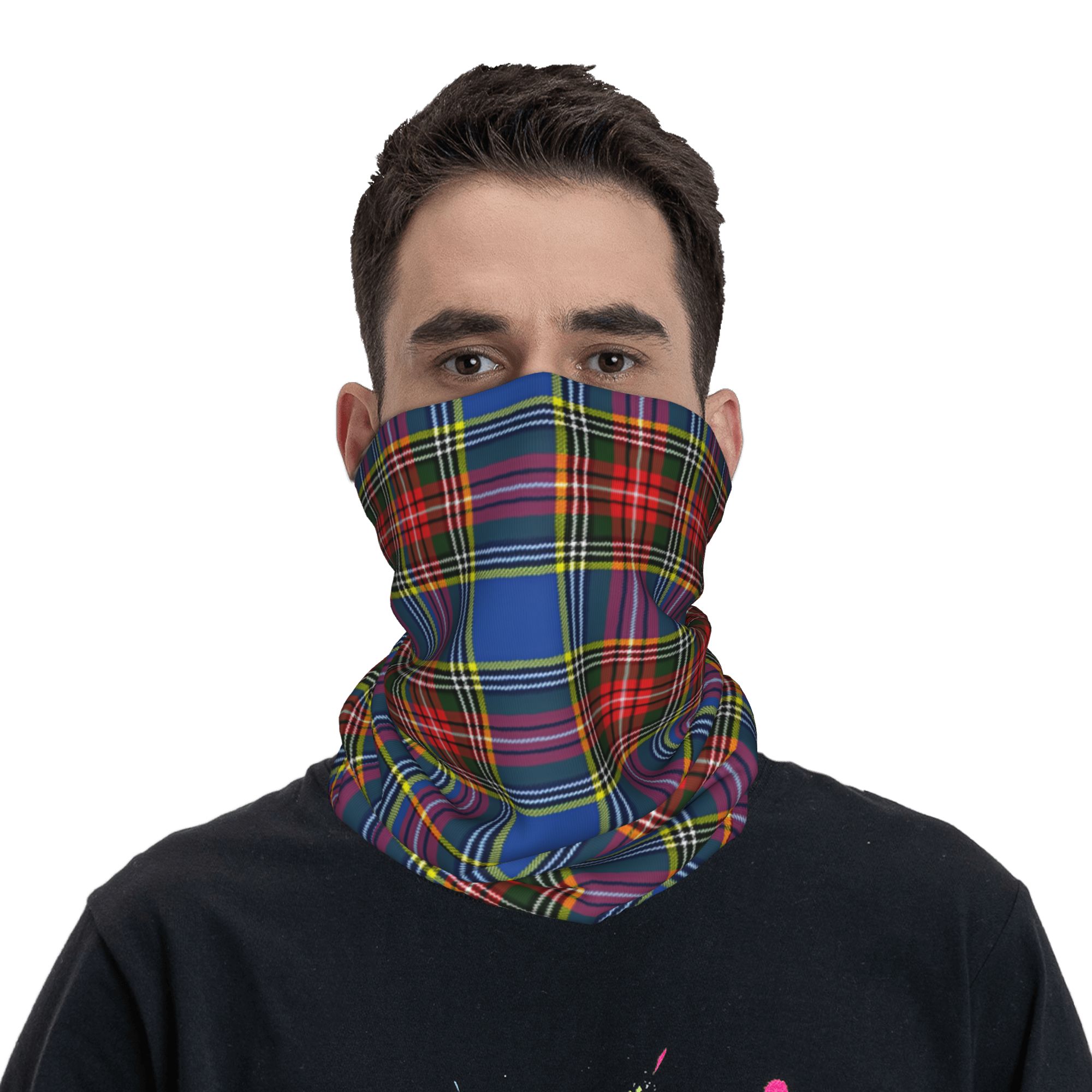 Custom Royal Tartan Plaid Wint - Neck Warmer Tube 리뷰 및 가격