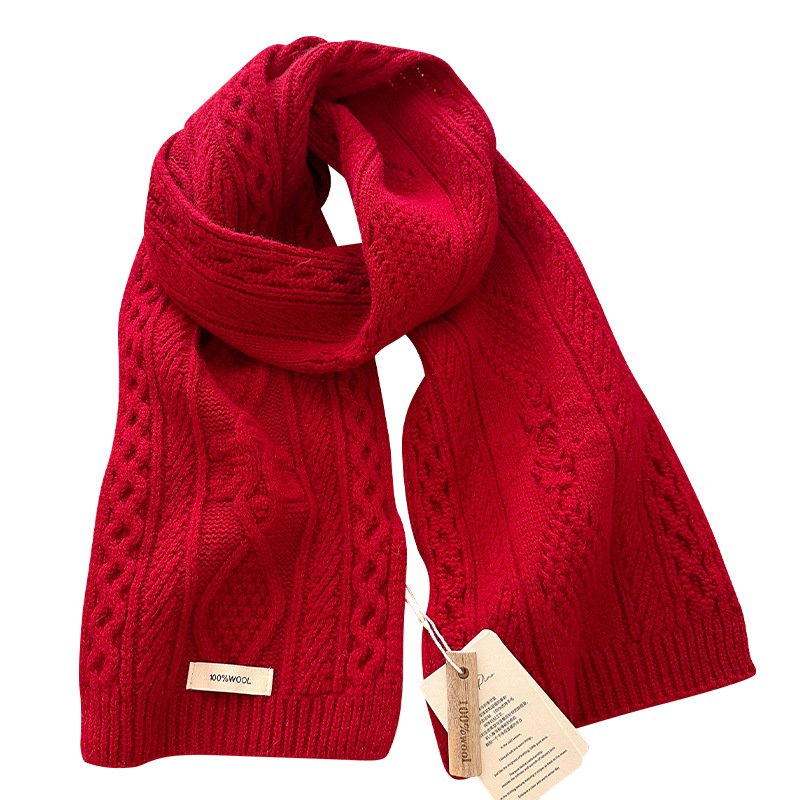Luxury 100% Wool Scarf Women M - Muffler Men Wool 리뷰 및 가격
