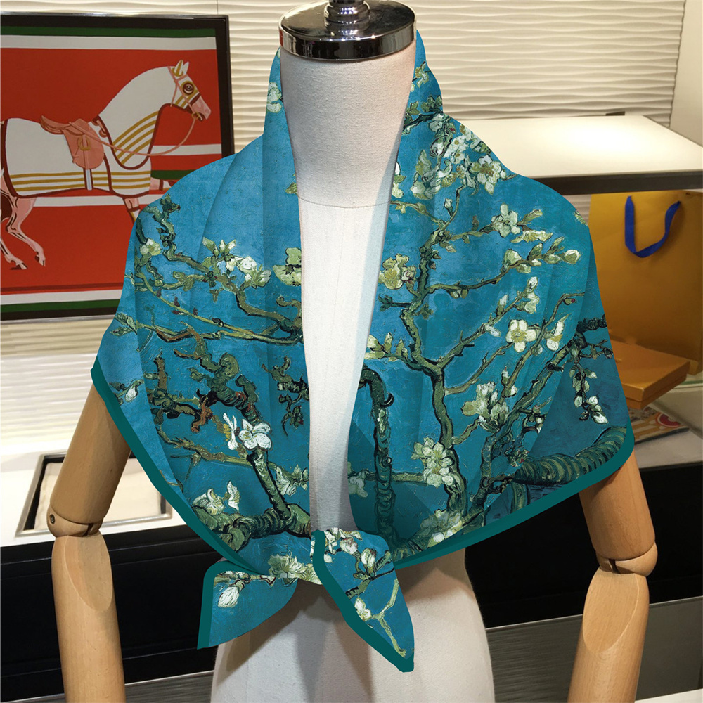90CM Hot Sell Twill Silk Scarf - Face Scarf Mask 리뷰 및 가격