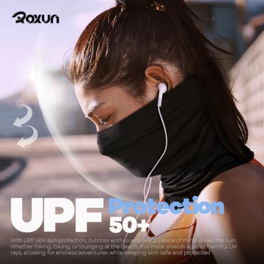 ROXUN 4 Pack Neck Gaiter, Cool - Face Scarf Mask 리뷰 및 가격