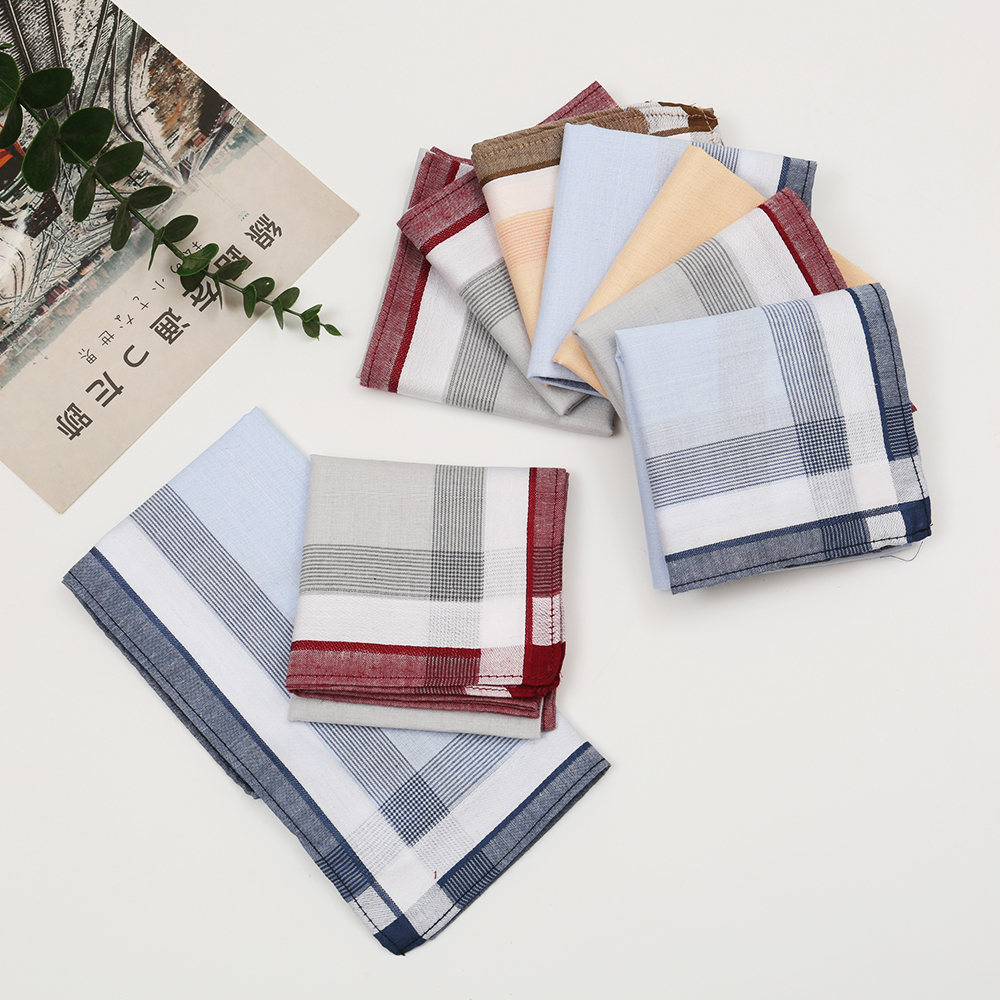 Men's Pure Cotton Yarn-Dyed Ha - Handkerchief Cotton Men 리뷰 및 가격