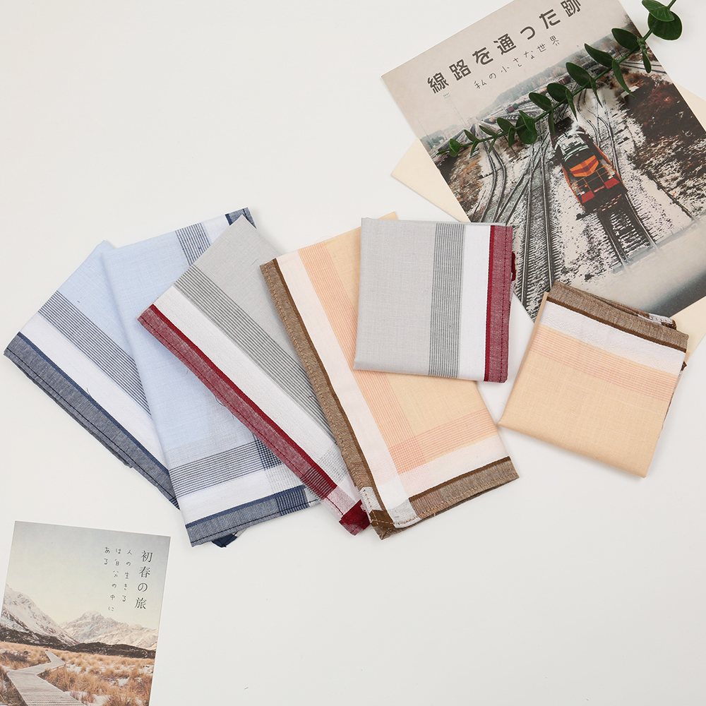 Men's Pure Cotton Yarn-Dyed Ha - Handkerchief Cotton Men 리뷰 및 가격