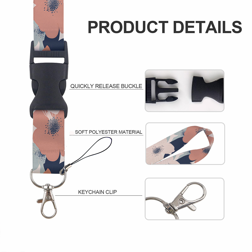 Small animals inside flowers P - Lanyard Badge Holder 리뷰 및 가격