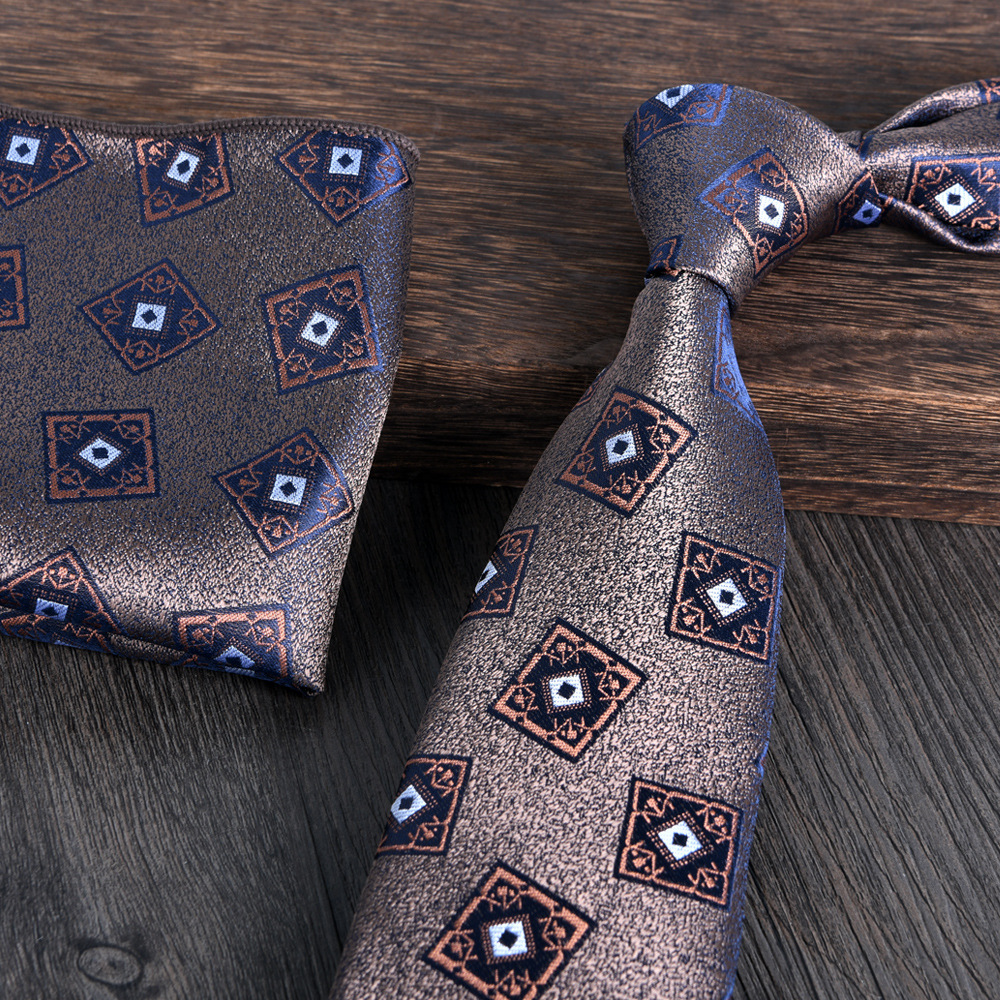 Men's Tie Handkerchief 2-Piece - Silk Tie Striped 리뷰 및 가격