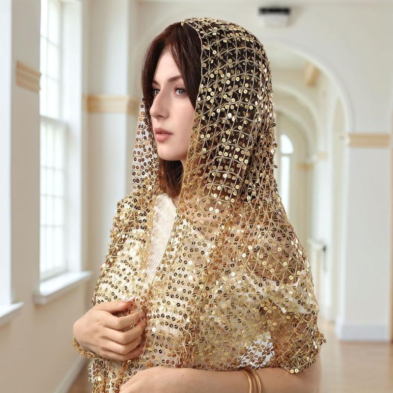 Y3NE Embellished Sequins Weddi - Stole Wedding Shawl 리뷰 및 가격