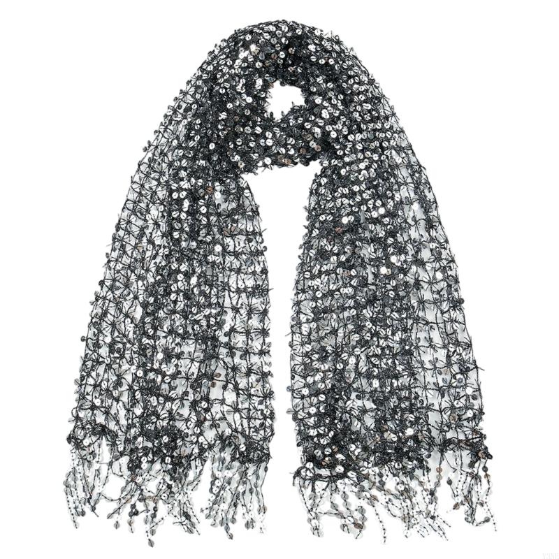 Y3NE Embellished Sequins Weddi - Stole Wedding Shawl 리뷰 및 가격
