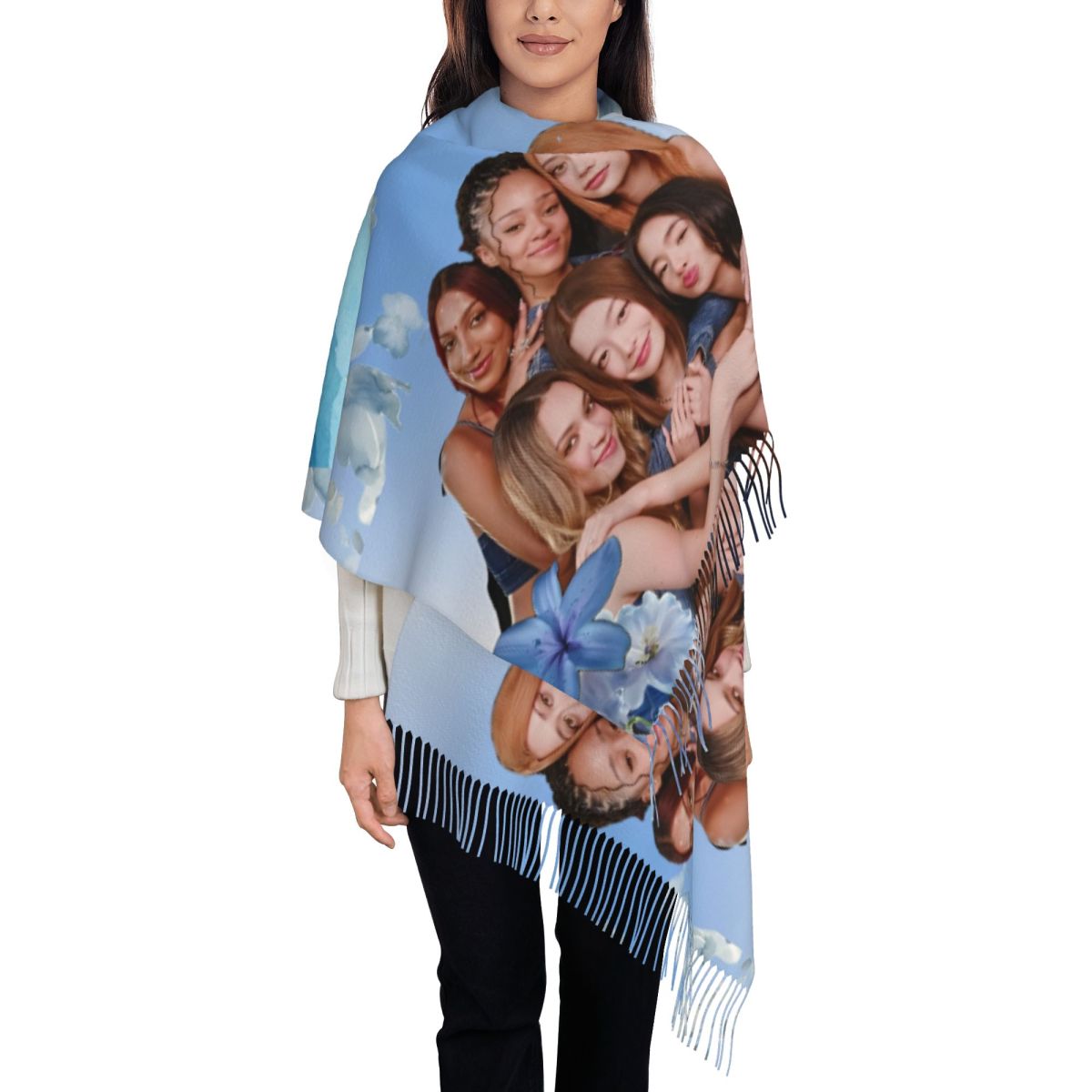 Katseye Kpop Scarf for Women W - Pashmina Wrap Large 리뷰 및 가격