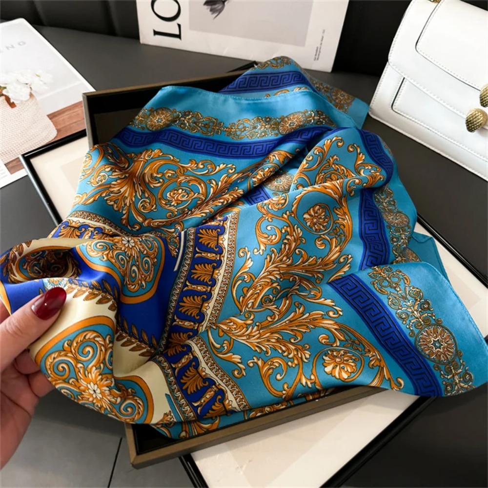 Women 70x70cm Printed Silk Pas - Scarf Silk Square 리뷰 및 가격
