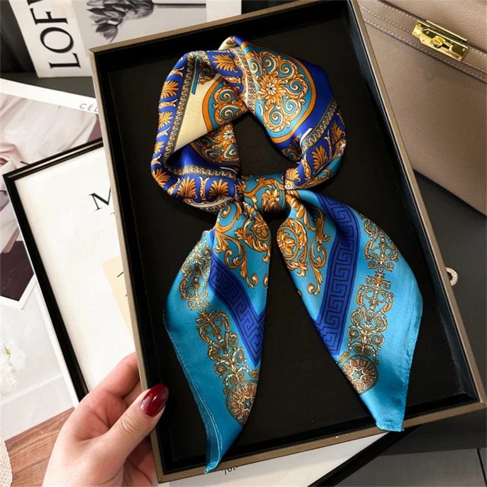 Women 70x70cm Printed Silk Pas - Scarf Silk Square 리뷰 및 가격