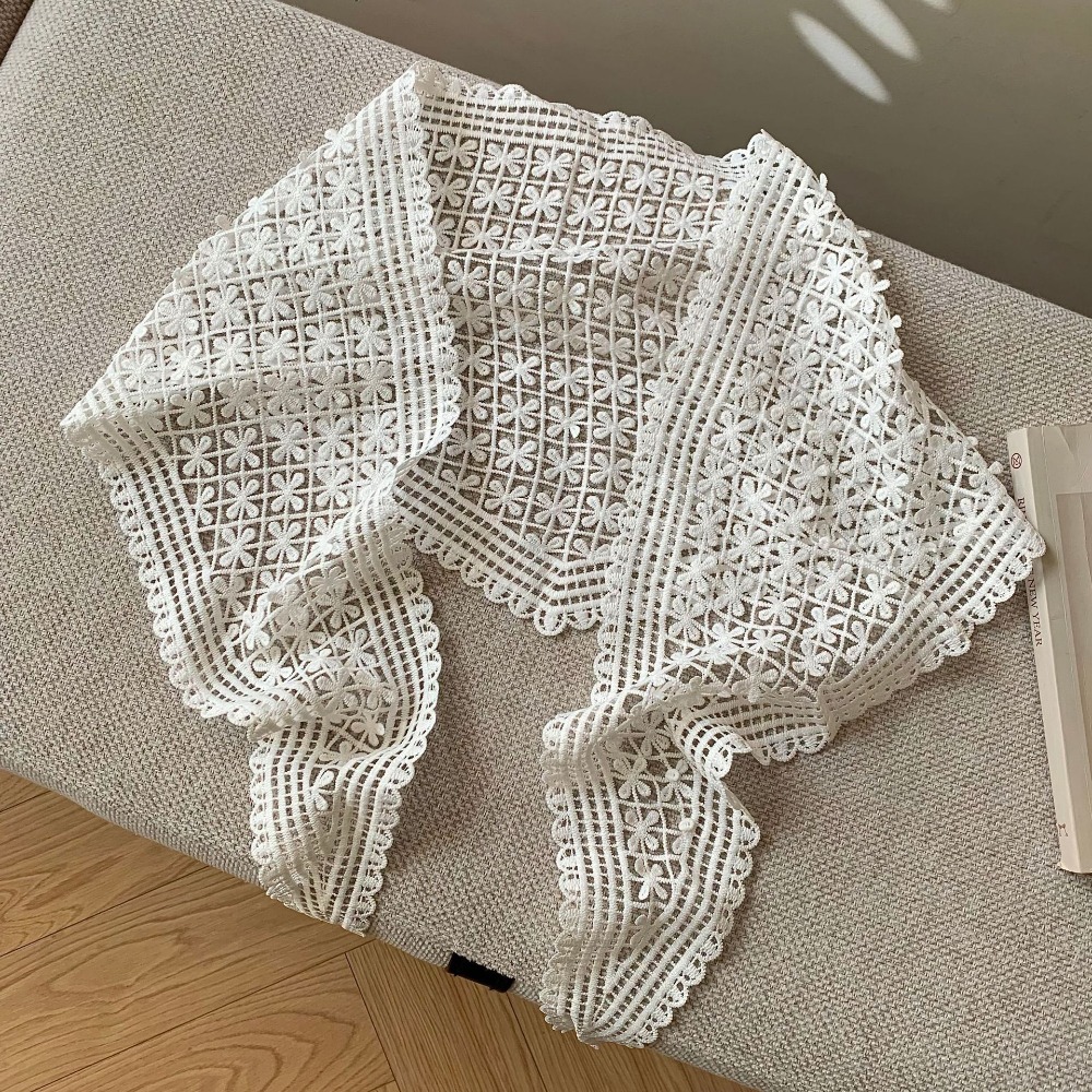 Floral Printed Lace Triangle S - Face Scarf Mask 리뷰 및 가격