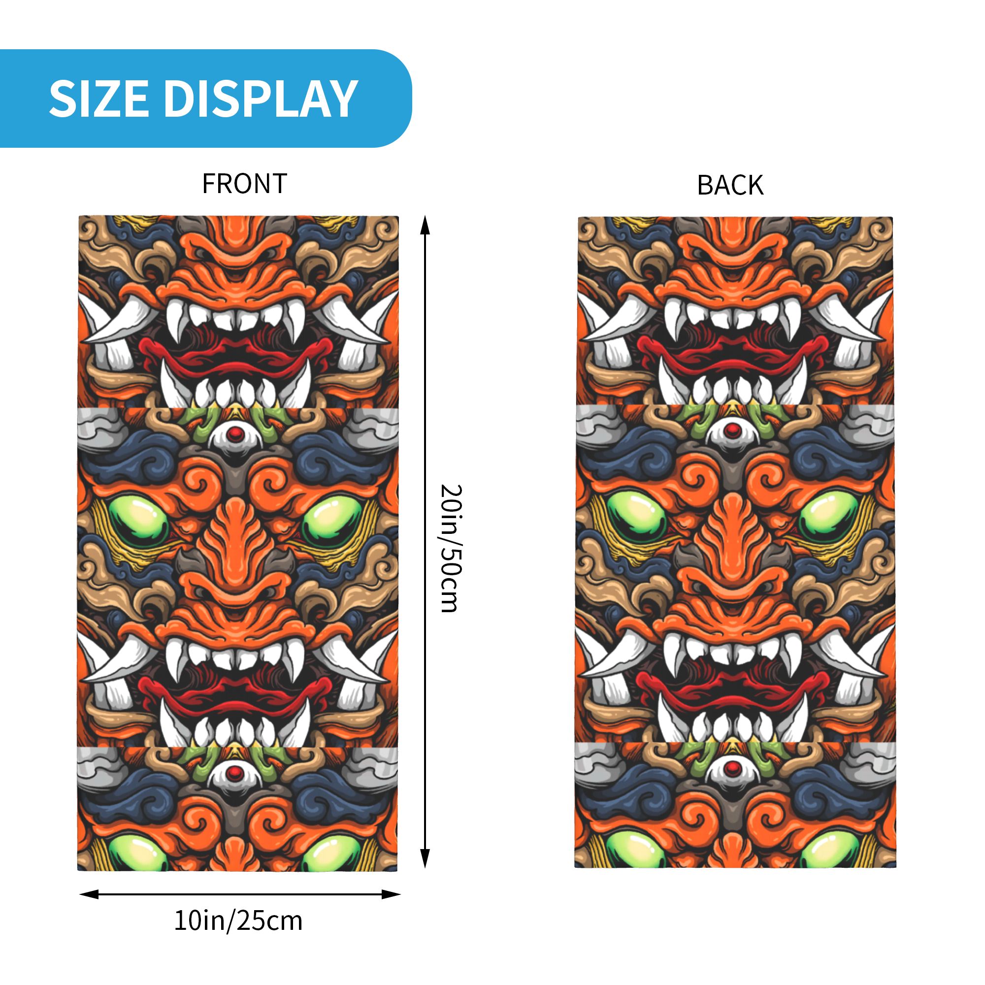 Custom Samurai Demon Oni Winte - Neck Warmer Tube 리뷰 및 가격