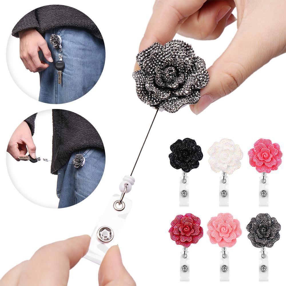 2pcs Rose Shape Design Badge R - Lanyard Badge Holder 리뷰 및 가격