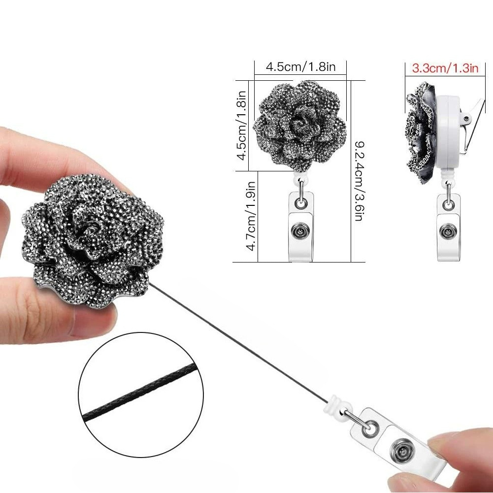 2pcs Rose Shape Design Badge R - Lanyard Badge Holder 리뷰 및 가격