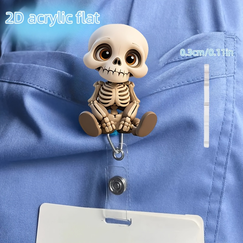 2D Flat, Acrylic Dazed Skull H - Lanyard Badge Holder 리뷰 및 가격