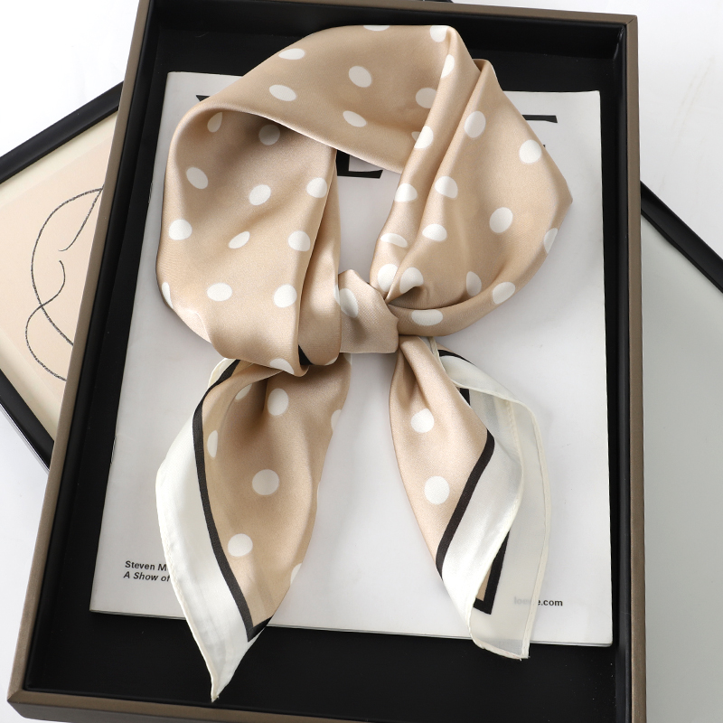 70x70cm Polka Dot Square Scarf - Head Wrap Turban 리뷰 및 가격