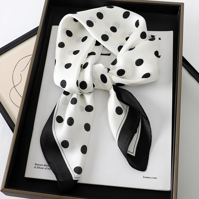 70x70cm Polka Dot Square Scarf - Head Wrap Turban 리뷰 및 가격